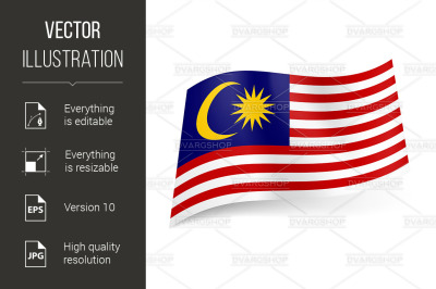 &quot;State flag of Malaysia.&quot;