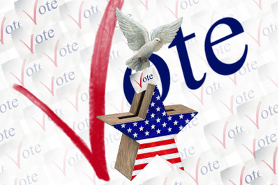Vote Clipart, Political Clipart, Voting Clipart, Dove Clipart