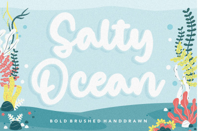 Salty Ocean Bold Brushed Handdraw Font