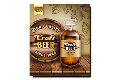 Craft Beer Creative Promotional Poster Vector