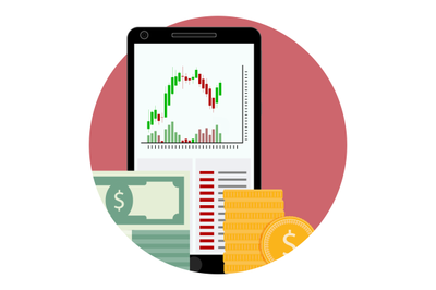 Stock financial market icon