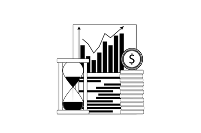 Growth financial chart