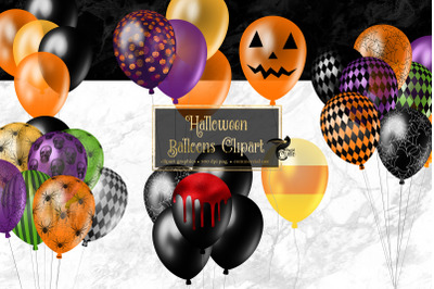 Halloween Balloons Clipart
