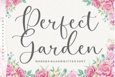 Perfect Garden Modern Handwritten Font