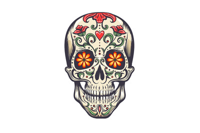 Sugar Skull Decoration Tattoo