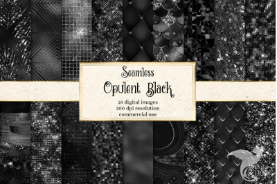 Opulent Black Digital Paper