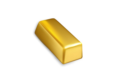 Gold Bar Financial Investment Treasure Vector