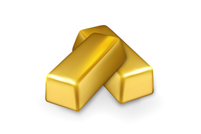 Gold Bar Stack Finance Investment Treasure Vector