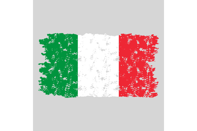 Italy grunge flag texture