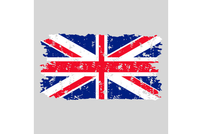 United kingdom flag grunge texture stamp