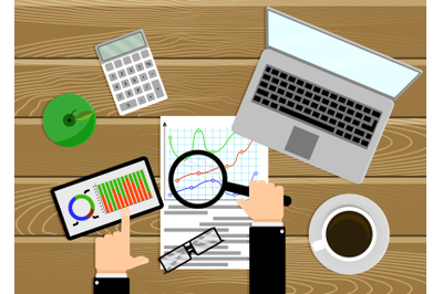 Data analysis, overview of graphs of statistics