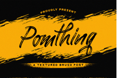 Pomthinq - Brush Script Font