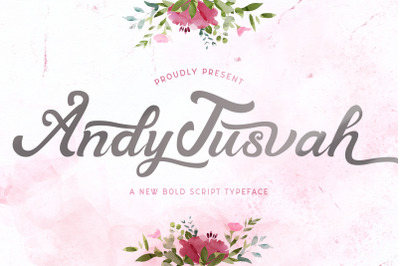 Andy Tusvah - Bold Script Font