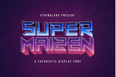 Super Maizen - Modern Futuristic Font