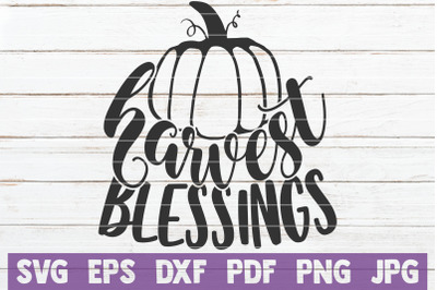 Harvest Blessings SVG Cut File