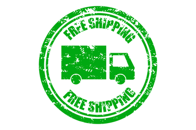 Free shipping guarantee rubber stamp with lorry