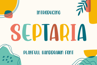 Septaria | Playfull Handdrawn Font