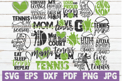 Tennis SVG Bundle | Tennis Mom Cut Files