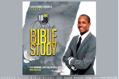 Church Flyer Bible Study