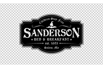 Sanderson Bed &amp; Breakfast SVG Cut File