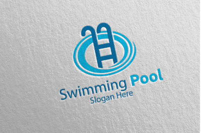 Swimming Pool Services Logo 3