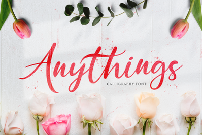 Anythings - Modern Calligraphy Font