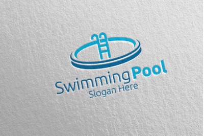 Swimming Pool Services Logo 5