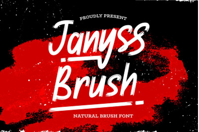 Janyss Brush - Natural Brush Font