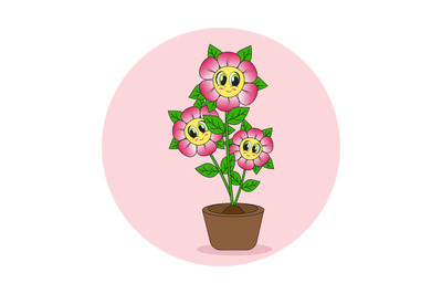 cute flower simple vector illustration