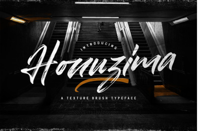 Honuzima - Handbrush Script Font