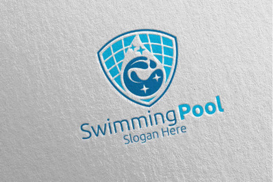 Swimming Pool Services Logo 9