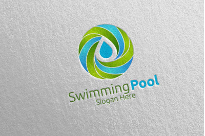 Swimming Pool Services Logo 10