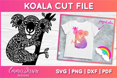Koala SVG | Zentangle Cut File