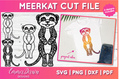 Meerkat SVG | Zentangle Cut File