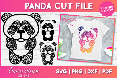Panda SVG | Zentangle Cut File
