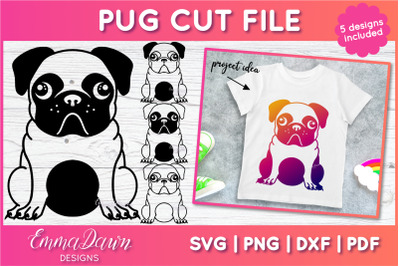 Pug SVG | Cute Dog Cut File