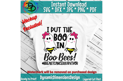 I put the Boo in Boo Bees, Halloween SVG, Boo SVG, Boo Bees Svg, Breas