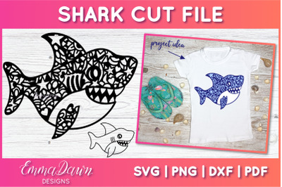 Shark SVG | Zentangle Cut File