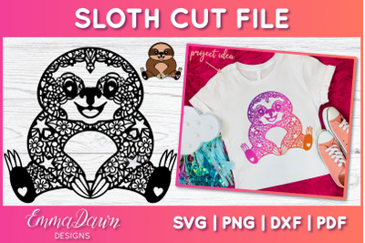 Sloth SVG | Zentangle Cut File