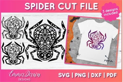 Spider SVG | Halloween Zentangle Cut File
