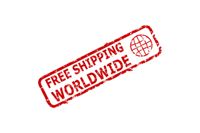 Free Shipping Worldwide Rubber Stamp