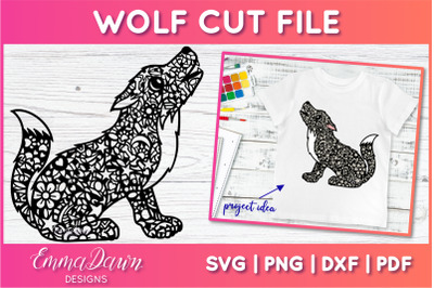 Wolf SVG | Zentangle Cut File
