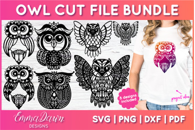 Owl SVG Bundle | Zentangle Cut File