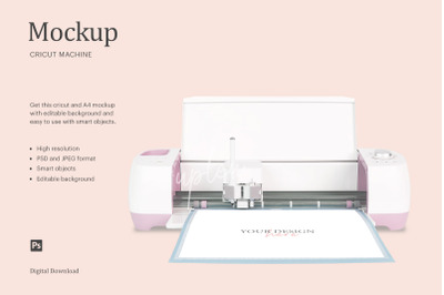 Cricut And Paper Sheet Mockup | Compatible With Affinity Designer