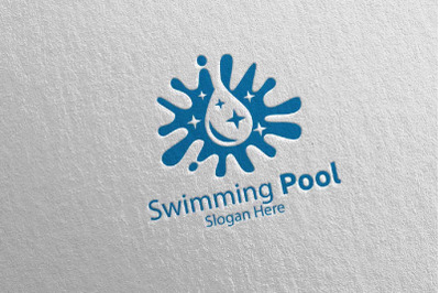 Swimming Pool Services Logo 15