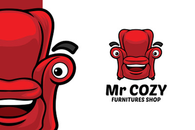 Cozy Couch Furniture Logo Template