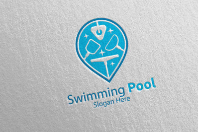 Swimming Pool Services Logo 21