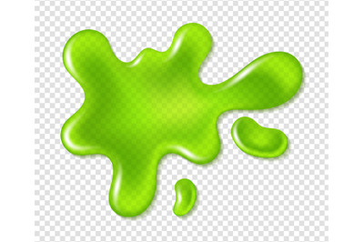 Green blob splatter slime. Realistic dirty mucus, paint drip, toxic sh