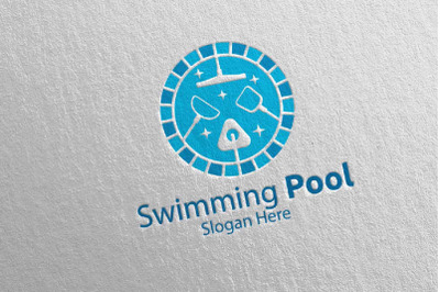 Swimming Pool Services Logo 22