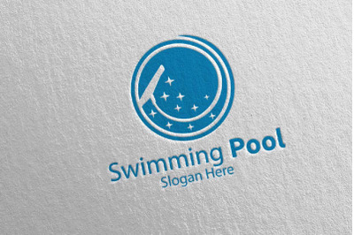 Swimming Pool Services Logo 25